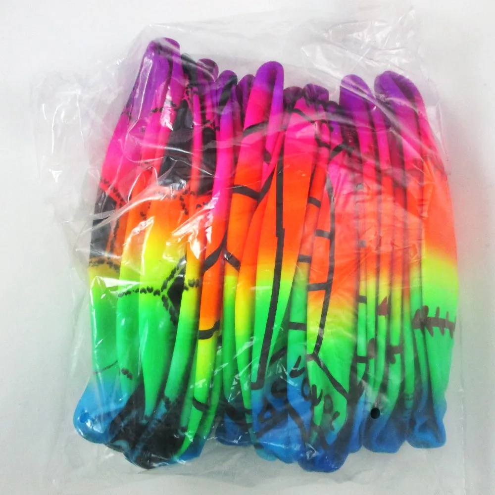 1 Rainbow PVC Ball Inflatable Sport Bounce Kick Classic Beach Football Pool Lake