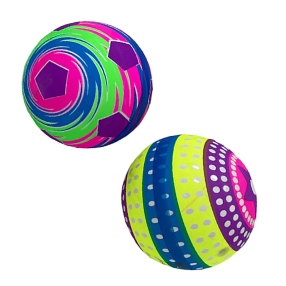 1 Rainbow PVC Ball Inflatable Sport Bounce Kick Classic Beach Football Pool Lake