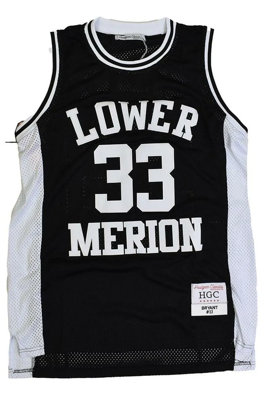 Black Kobe Lower Merion High School Basketball Jersey