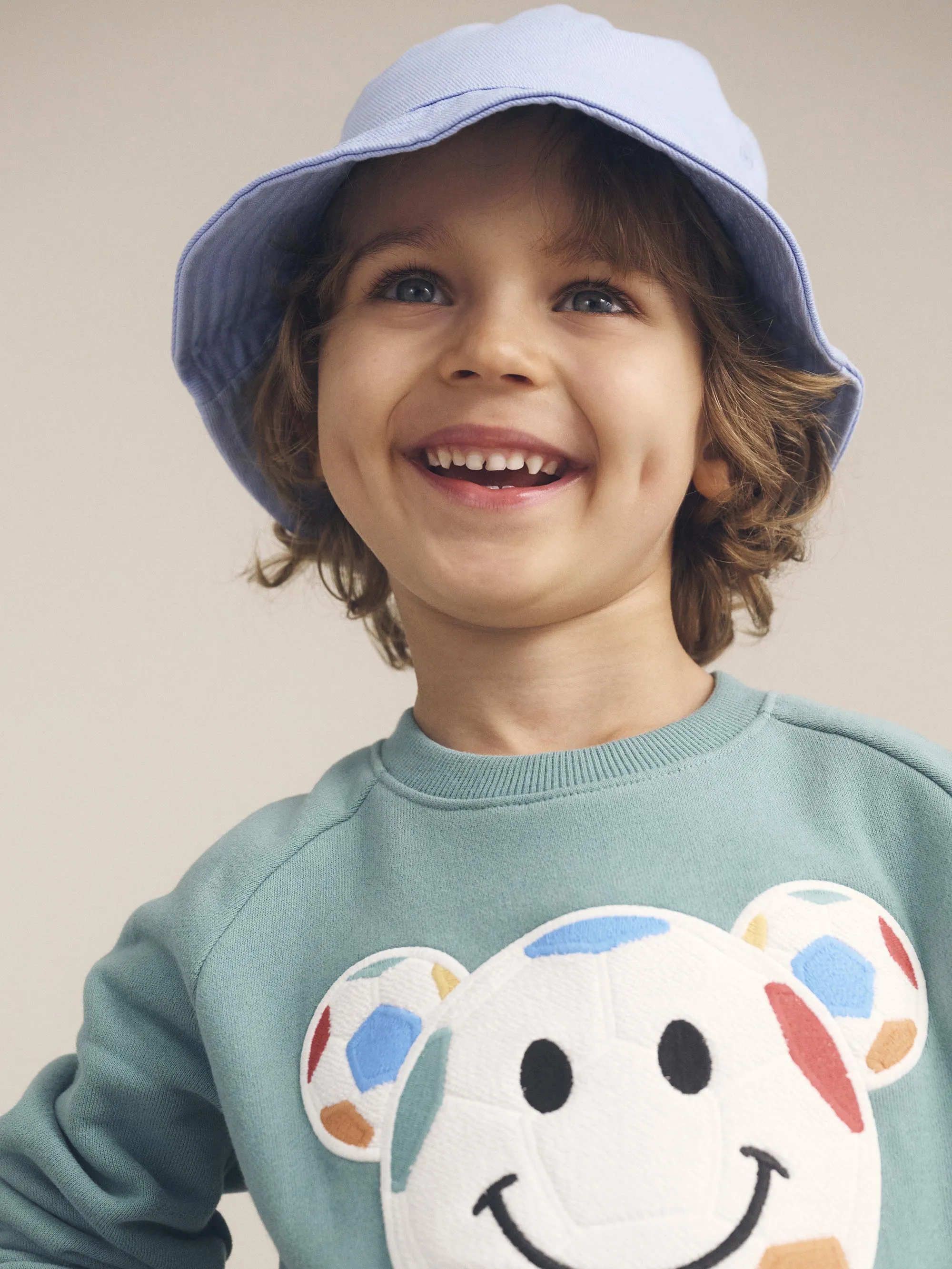 Huxbaby Smiley Soccer Sweatshirt