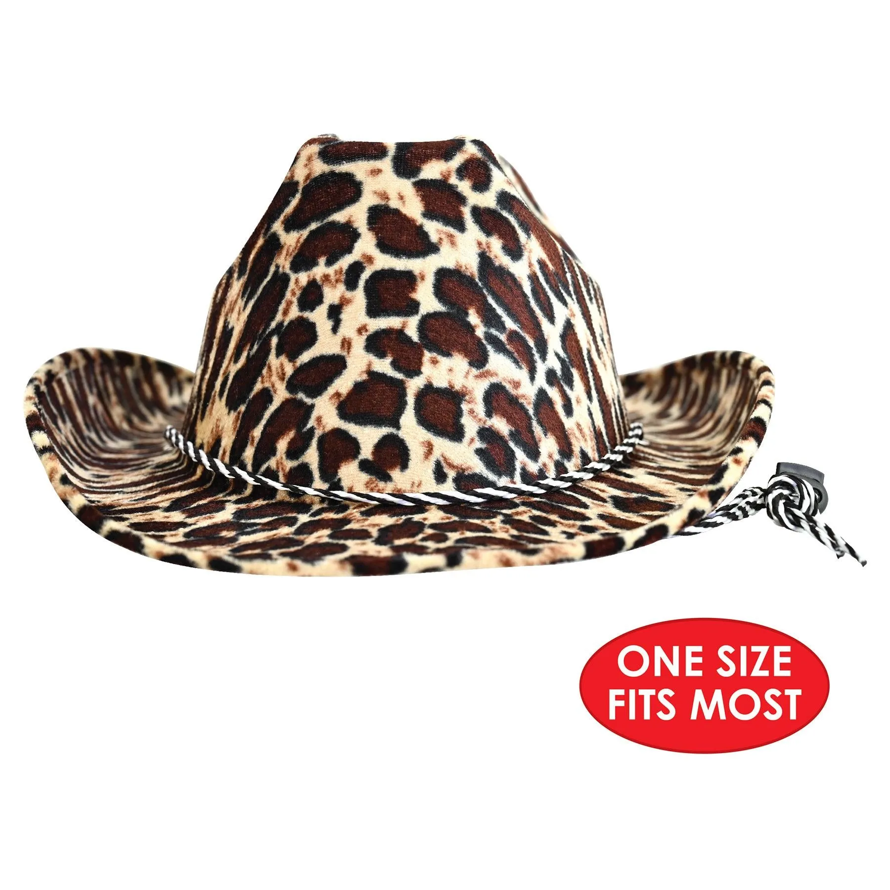 Leopard Print Cowboy Hat (6 Per Case)