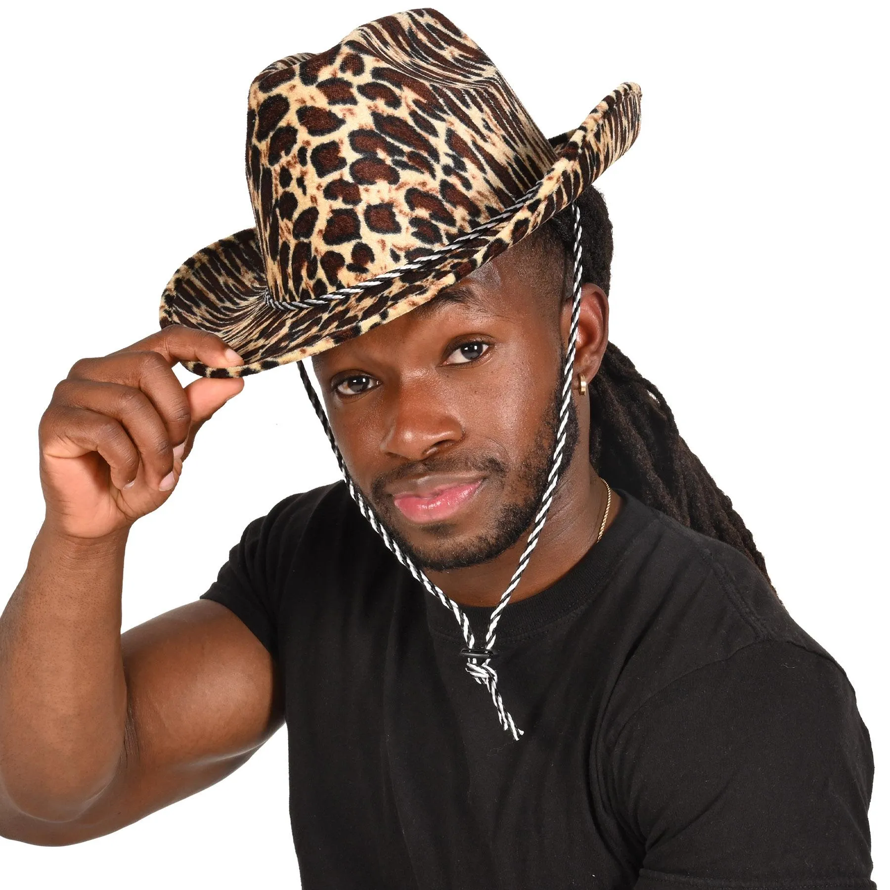 Leopard Print Cowboy Hat (6 Per Case)