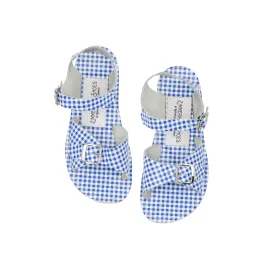 minnow x zimmerman sky blue gingham sandal