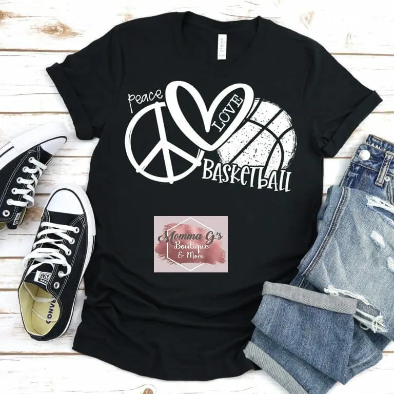 Peace Love Basketball T-shirt
