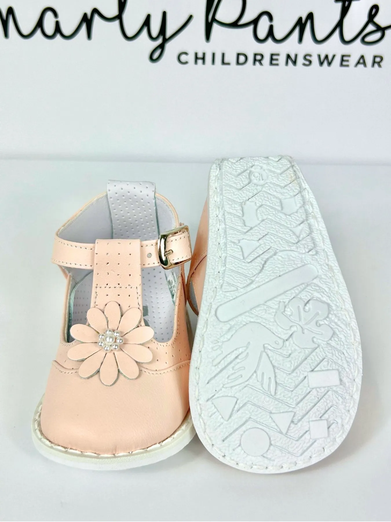 Pex Girls 'Maeve' Pink Flower Shoes