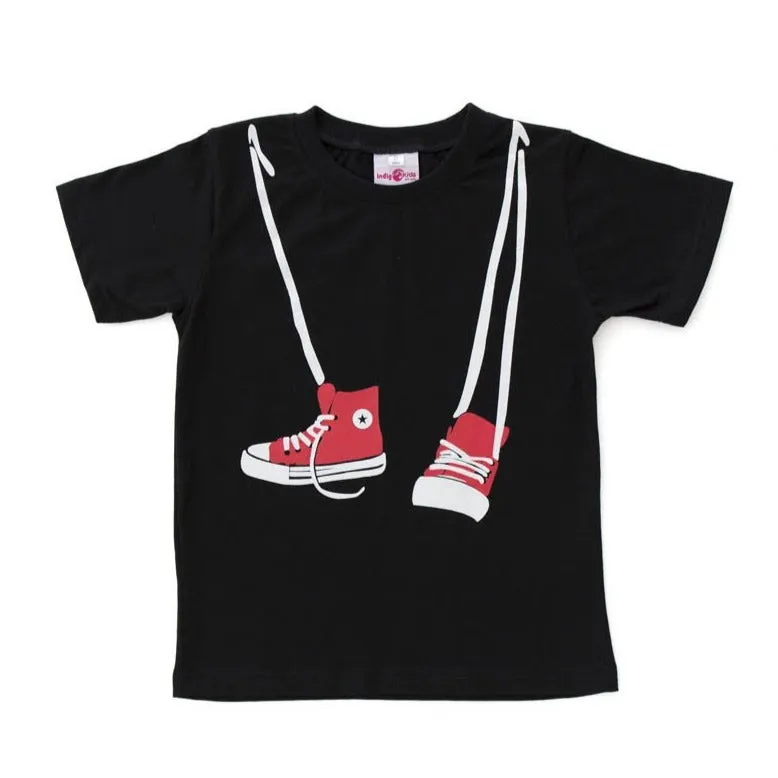Shoes T-Shirt in Black