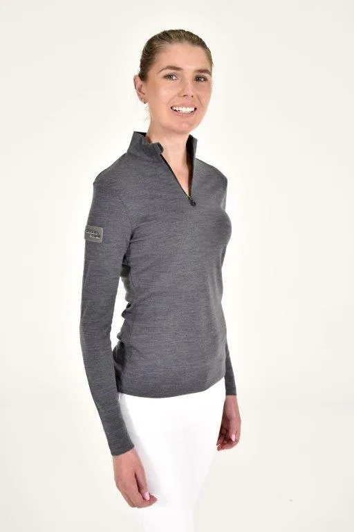 Tech Wool Half Zip - Grey