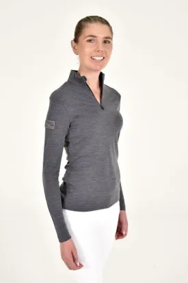 Tech Wool Half Zip - Grey